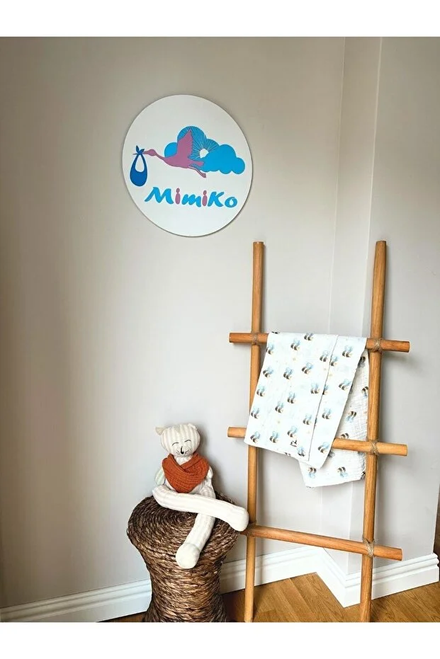 Mimiko %100 Organik Pamuk 2 Kat Müslin örtü Bebek Battaniyesi | Yumuşak & Nefes Alabilir | Arı | 100x100 cm