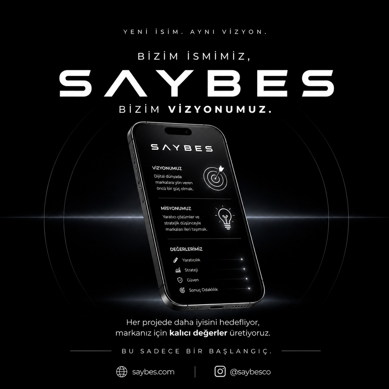 Saybes Agency stüdyo ortamı ve tasarım süreci
